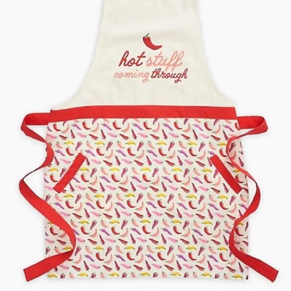 PAPER SOURCE Too Hot to Handle Hot Stuff Coming Through Gift Apron
